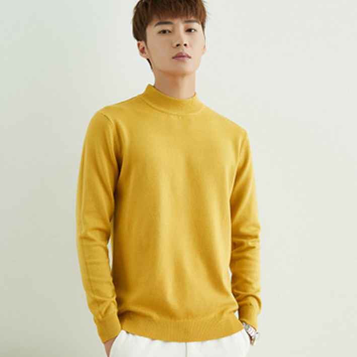 남성용 니트 스웨터 티셔츠