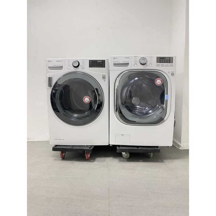 801 LG 중고드럼세탁기 건조기 세트 중고세탁기 19키로 + 중고건조기 14키로 화이트 직렬설치가능