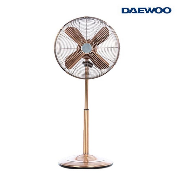 [이월상품 특가할인]대우 엔틱 메탈 인테리어 스탠드선풍기 14형 DWF-RS414MC 골드