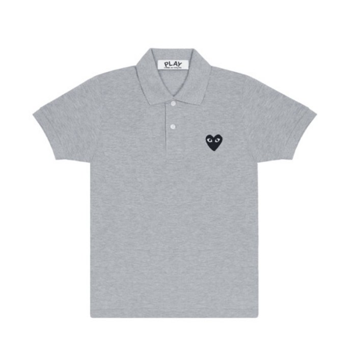 꼼데가르송 블랙 하트 와펜 카라 반팔티AX T078 051 1 GREY