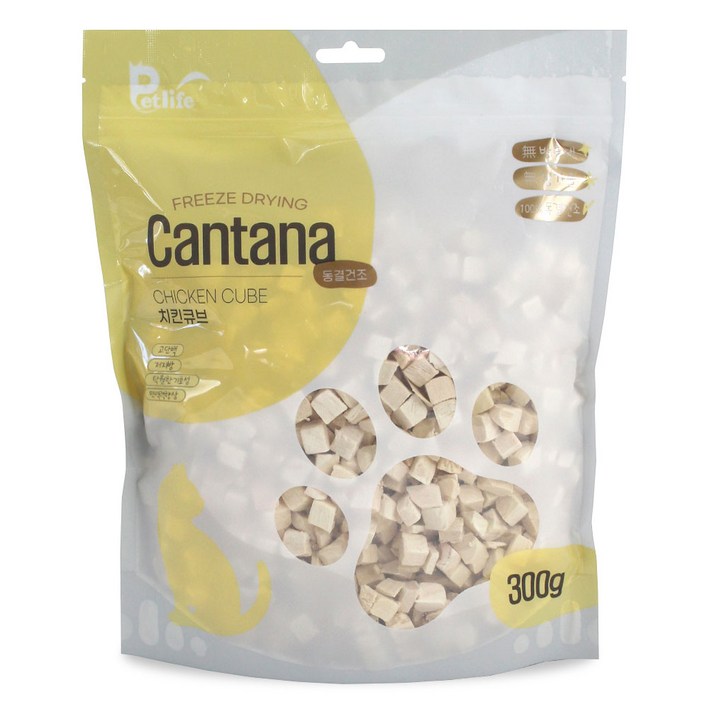 펫라이프 킨타나 동결건조 치킨큐브300g