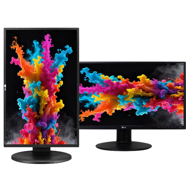 LG전자 24MB35P 24MB35PH IPS광시야각 FHD 피벗높낮이24인치모니터 중고, 60cm, 24MB35P