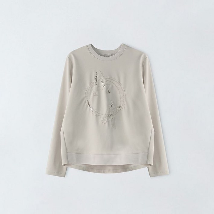 앤클라인 루즈핏 스팽글 자수 티셔츠 S5HS07