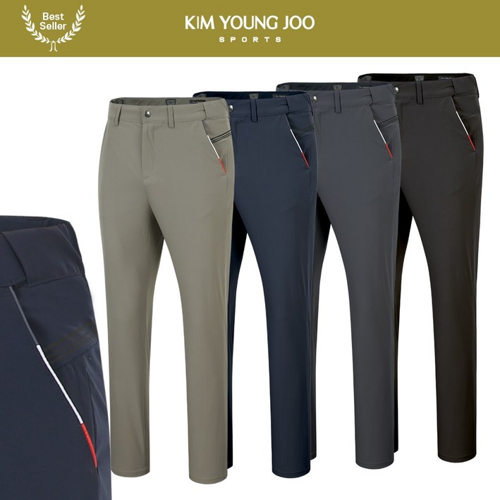 김영주스포츠 남성 일자핏 골프 팬츠 MP8083