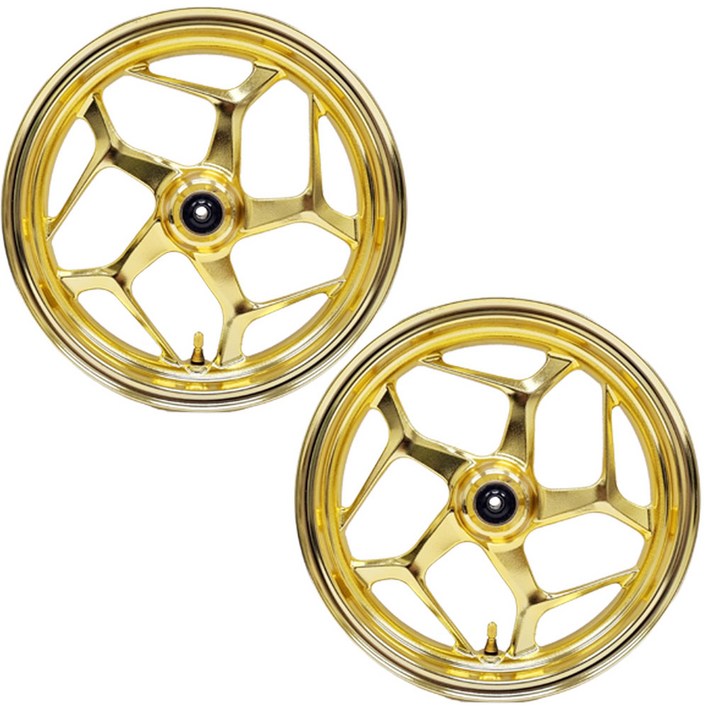PCX 튜닝휠 세트 앞/뒤 골드 금장 ABS 순정품 바퀴 태국 21년이상 혼다 튜닝, 1세트