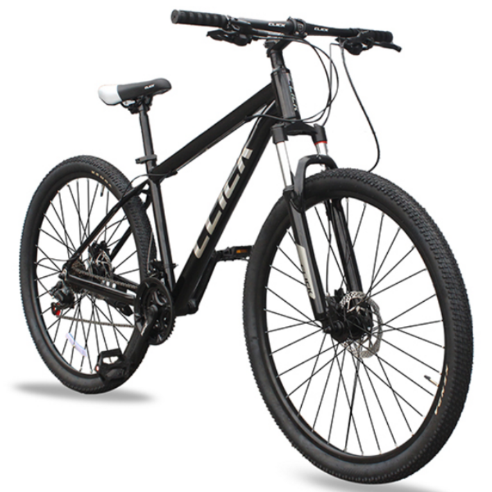 클릭 토브27.5D 27.5인치 알루미늄 유압식디스크브레이크 MTB 자전거 미조립, 유광블랙/미조립, 1개, 180cm