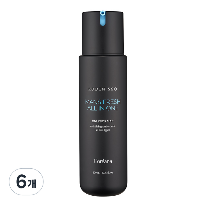 로댕 쏘 옴므 프레쉬 남성 올인원 스킨로션, 6개, 200ml