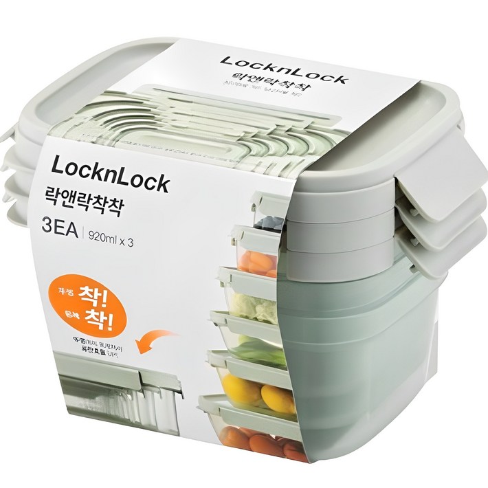 락앤락 착착 밀폐용기 920ml, 1세트, 920ml3P