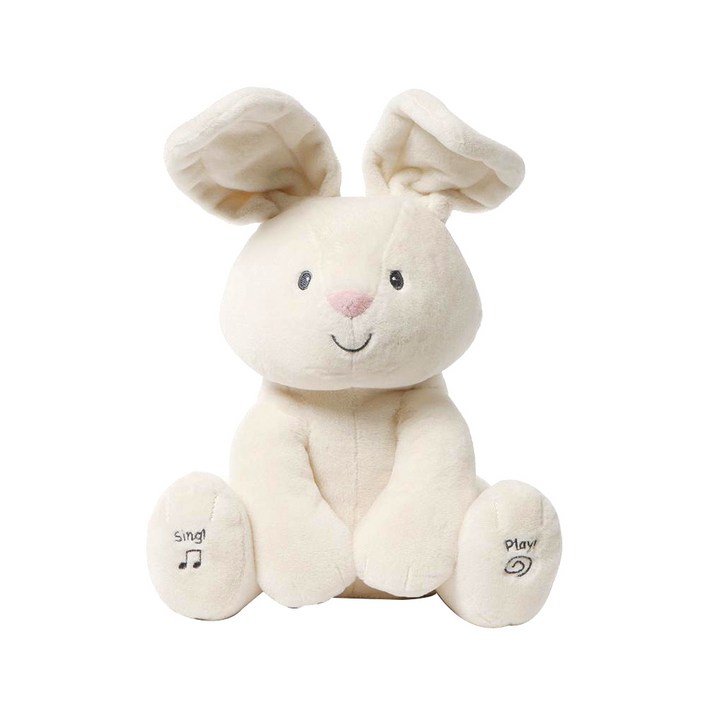 매직캐슬 노래하는 까꿍 토끼 작동완구, 30cm, 혼합 색상 아기선물