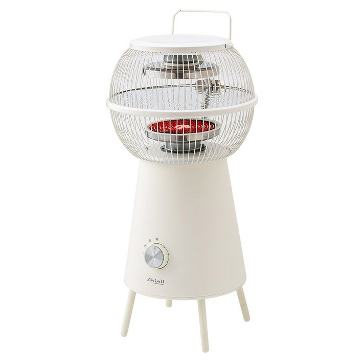 신일 전자 원통형 하이라이트 전기히터, SEHZVS1200H, 아이보리