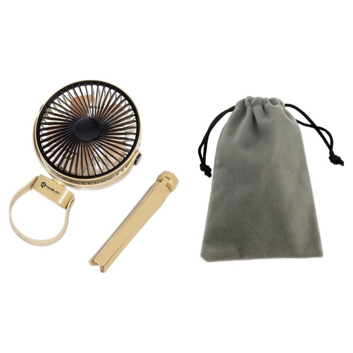 메이드조이 무선 미니 탁상 캠핑용 LED 선풍기  전용 파우치 세트, TRP5200, 단일색상