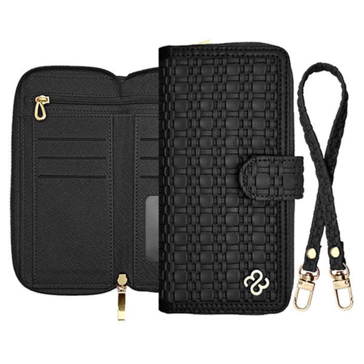 에스엠씨 엘렌 체크 지퍼 다이어리 지갑형 휴대폰 케이스