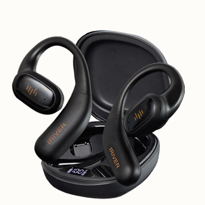 아이리버 오픈형 골전도 무선 블루투스 이어폰, IBOOPENAIR3, 블랙
