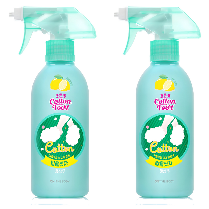 온더바디 발을씻자 코튼 풋샴푸 레몬민트향