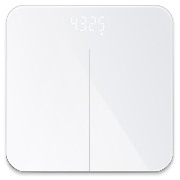 홈플래닛 디지털 LED 가정용 체중계, 화이트, 1개, CSC01