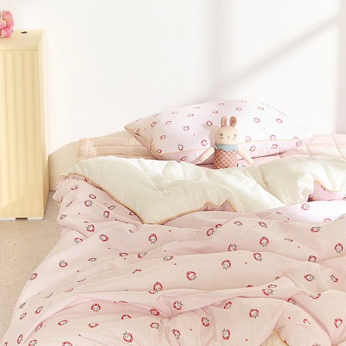 파르페by알레르망 국내 제조 모찌 극세사 차렵이불 베개커버패드세트