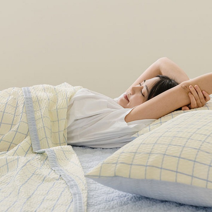 쉬즈홈 국내 제조 시어서커 홑이불 패드세트