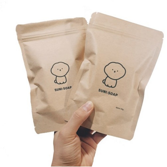 수니펫솝 반려동물 펫샴푸 목욕비누 130g 2p 거품망