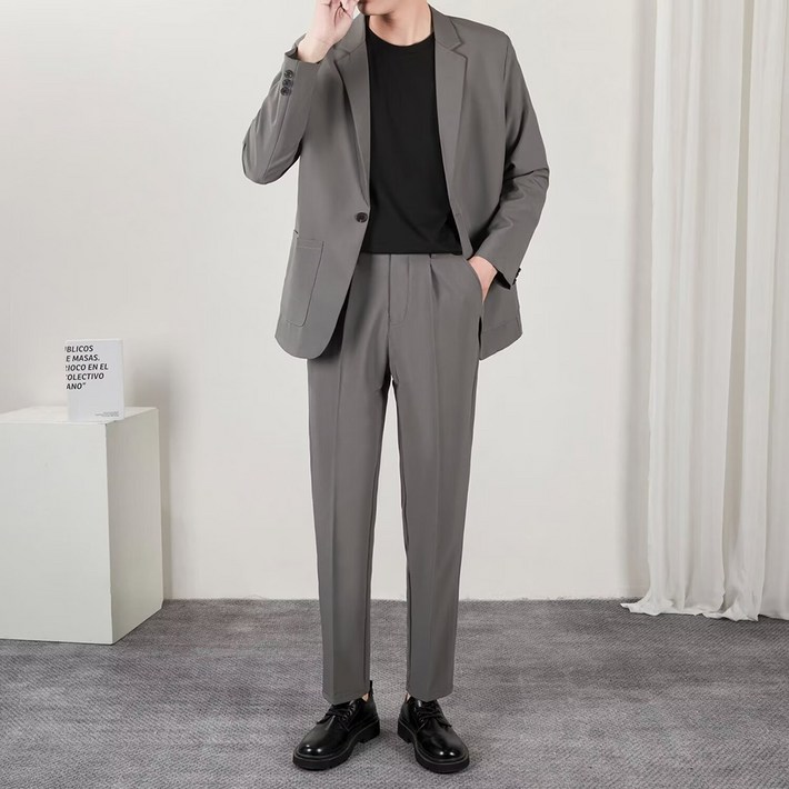 인피어스 남성용 클로 비즈니스 자켓  긴바지 세트