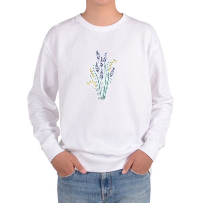 와이제이의 맨투맨 전사이즈 식물 꽃 봄 가을 정원 디자인 enc3065HM