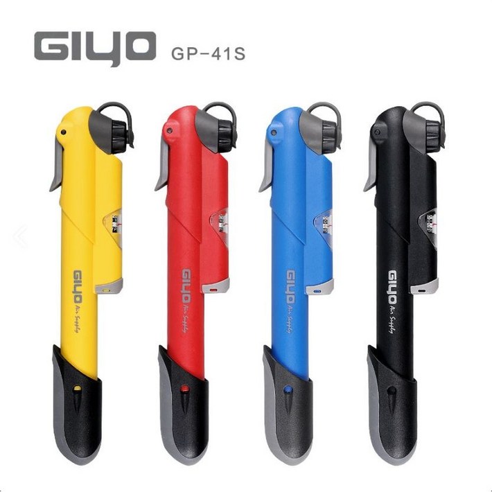 GIYO GP41S 자전거 미니 휴대용 펌프 게이지타입