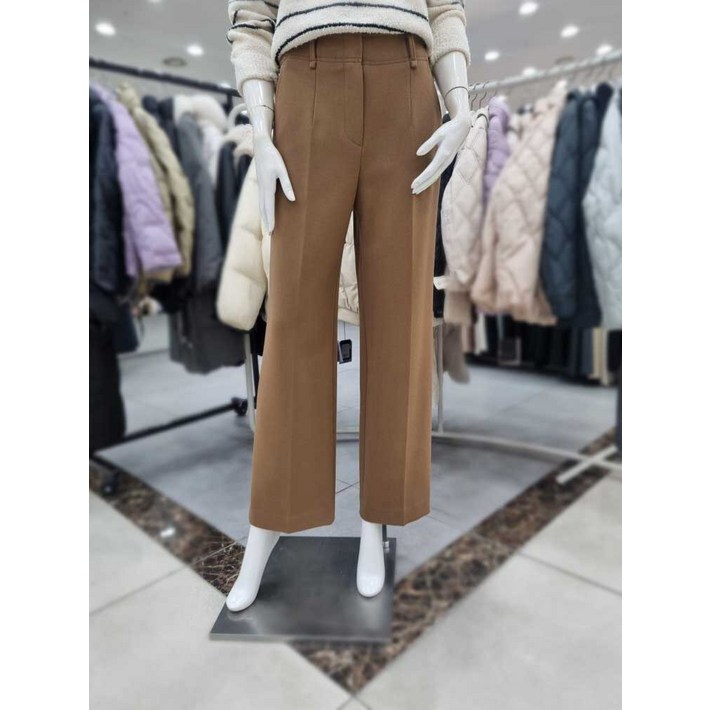 더아이잗 겨울용 하이 웨이스트 롱 와이드 팬츠 INBA0SL09