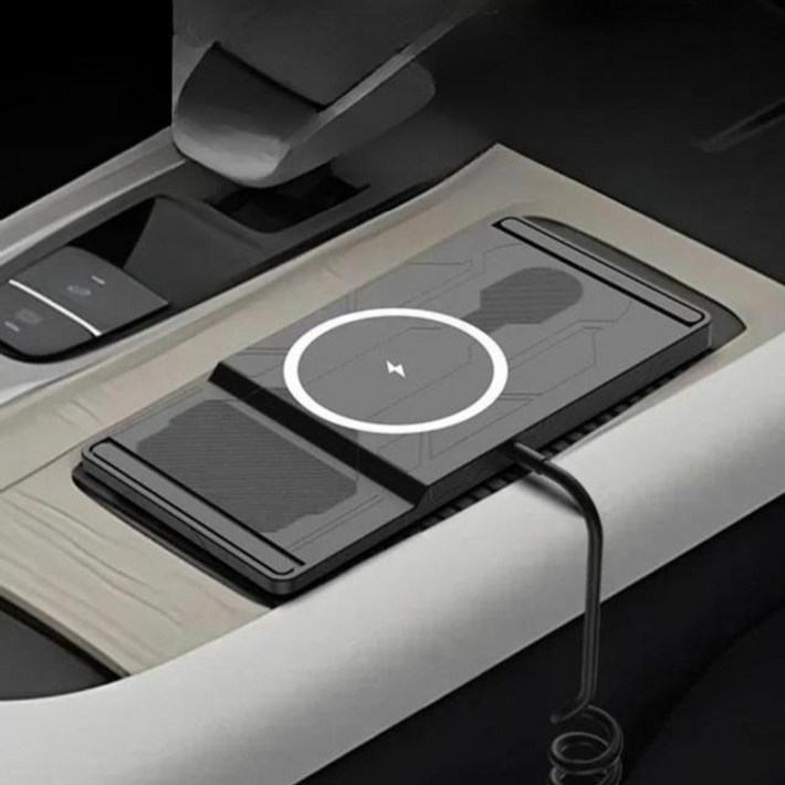 차량용 무선 고속 충전 패드 15W TypeC·USB 듀얼 타입