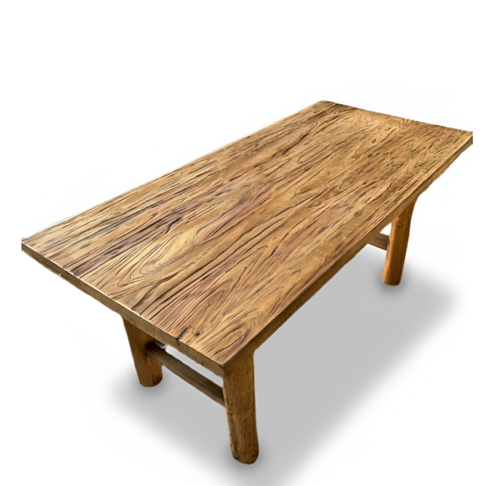 고목아틀리에 느릅나무 고재테이블 빈티지 티테이블 원목, 6인용, 단일