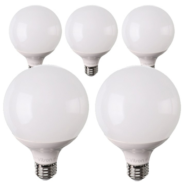 비츠온 원하 볼구 G95 LED 전구 12W 화이트 숏타입