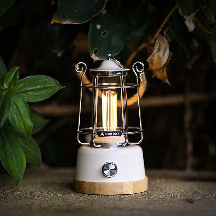 코코노 러스티 감성 LED캠핑랜턴무선리모컨, 오프 핑크, 1개