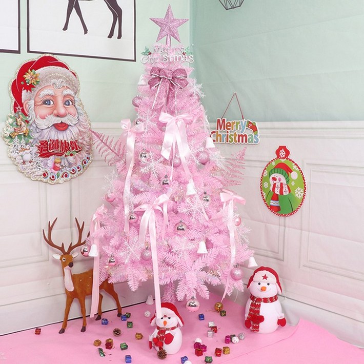 트리 핑크 크리스마스트리 풀세트 웨일러 Christmas tree