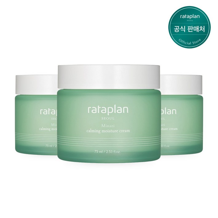 라타플랑 미나리 진정 수분크림, 75ml, 3개  시카 트러블 속보습, 75ml, 3개
