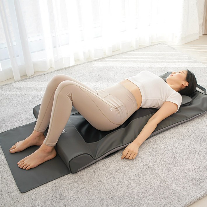 닥터키 누워서하는 등 허리 목 어깨 등 스트레칭 공기압 전신 마사지기 안마기 안마매트