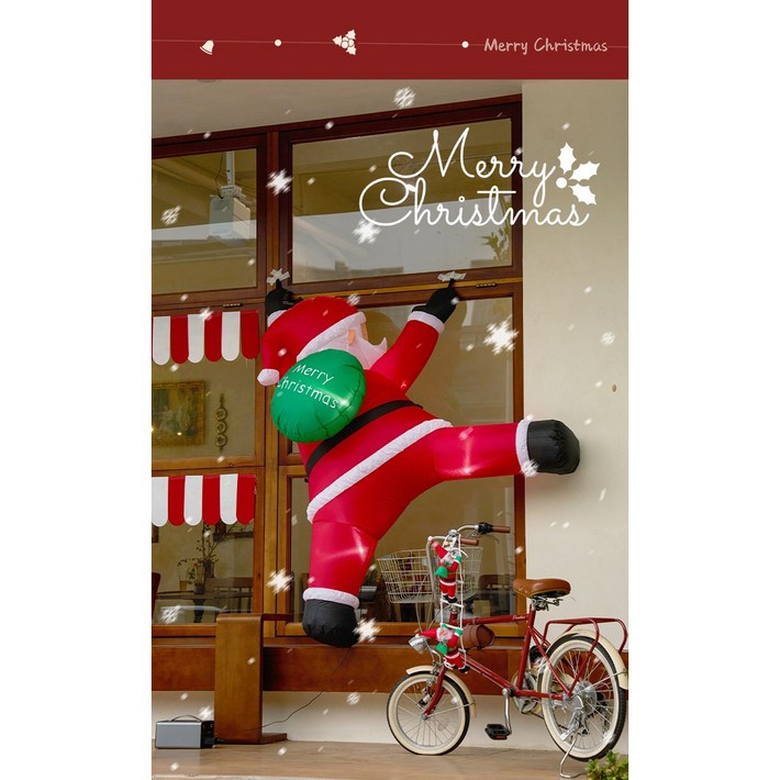 대형 산타풍선 크리스마스 장식 인테리어풍선