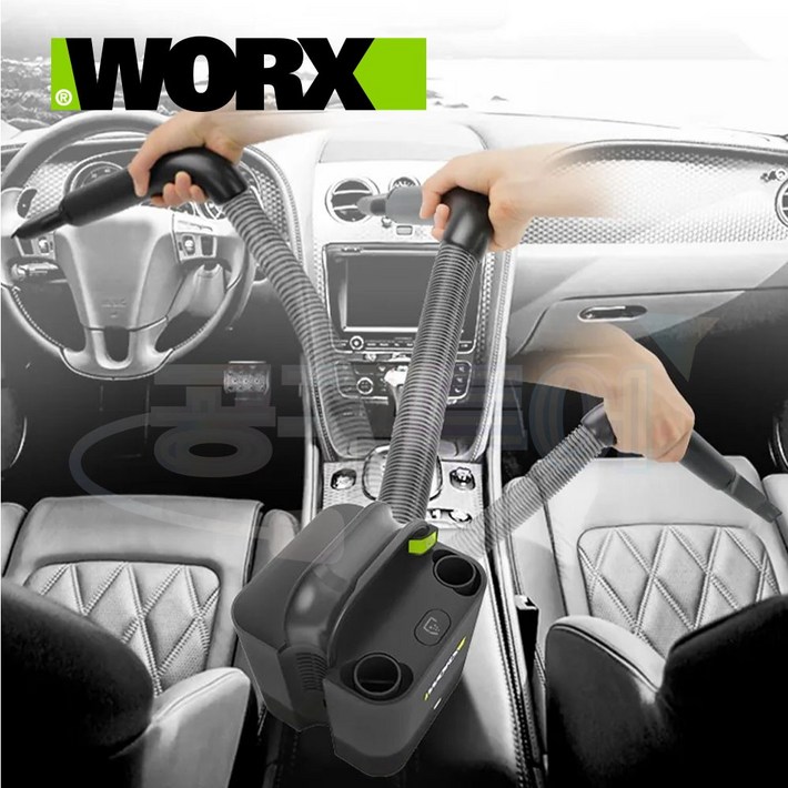 웍스 20V 차량용청소기 WU030.9 본체만 휴대용 무선청소기