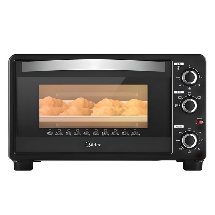 마이디어 상하분리 가열 25L 오븐 블랙