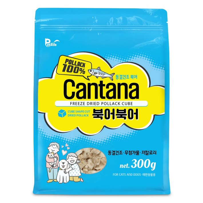 칸타나 동결건조 북어북어 300g, 1개, 300g, 북어맛