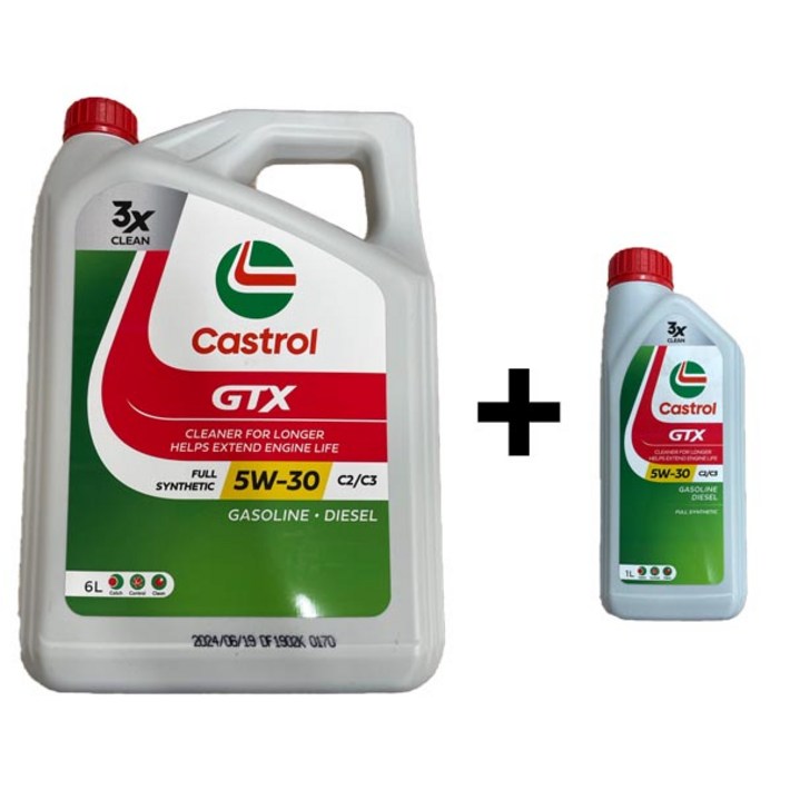 캐스트롤 GTX SP C3 5W30 6L 1개  1L 1개 디젤 엔진오일
