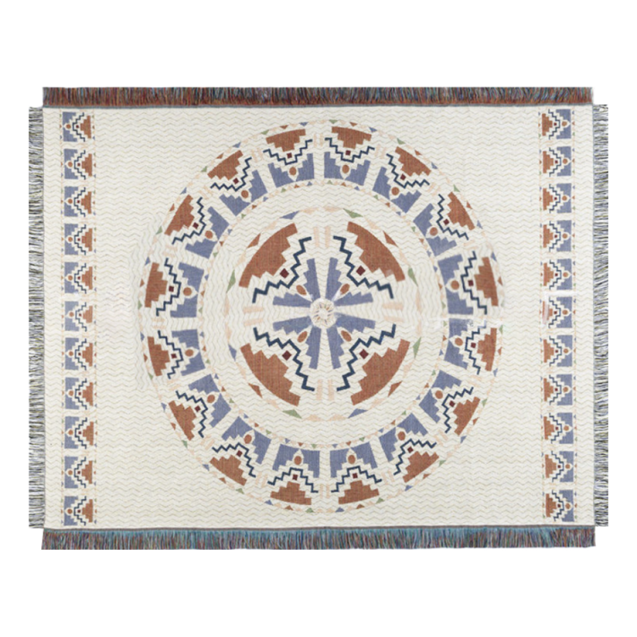 타닥 에스닉 블랭킷 캠핑 러그 소파 블랭킷 담요, 1개, 드림 위브
