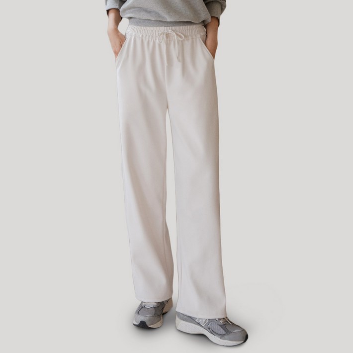 수미엘 여성 밴딩 후리스 팬츠 트레이닝 플리스 바지