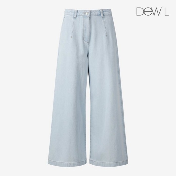 듀엘 프론트 다트 와이드 데님 팬츠 LBL252PSA437 782303