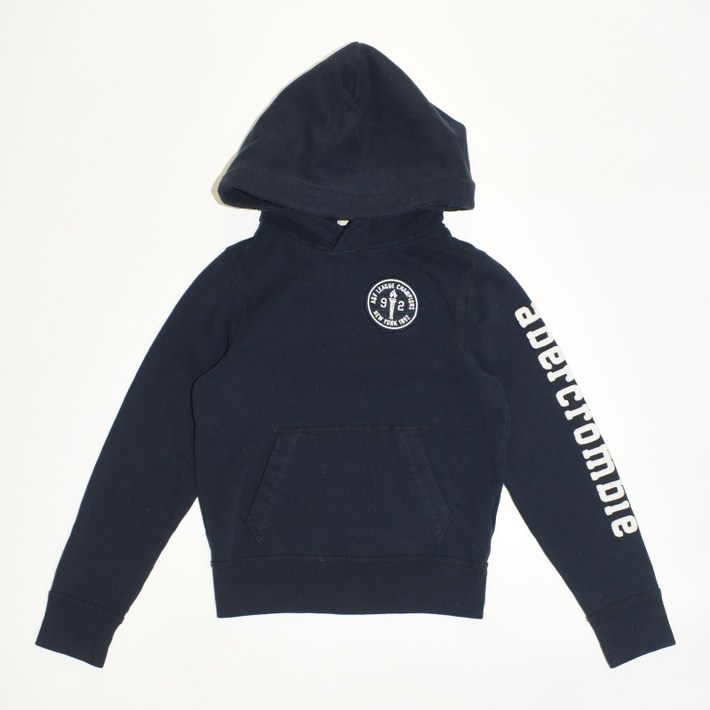 빈티지테크 687.아베크롬비 자수 긴팔후드티셔츠정품아동 S