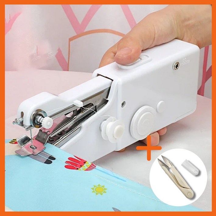 초간단 마리앤 미니 핸드 재봉틀 미싱기, 1개, 화이트