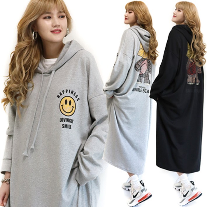 통통마녀  스케치 베어  후드 원피스  3 칼라   99 까지 착용    빅사이즈