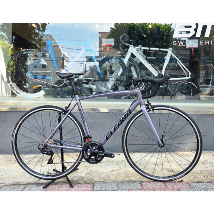 엘파마 에포카 6 105 22단 메탈릭 그레이블랙 입문용 고등학생 중학생 로드자전거