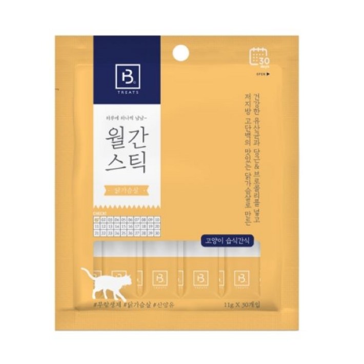 브리더랩 월간스틱 닭가슴살 30P