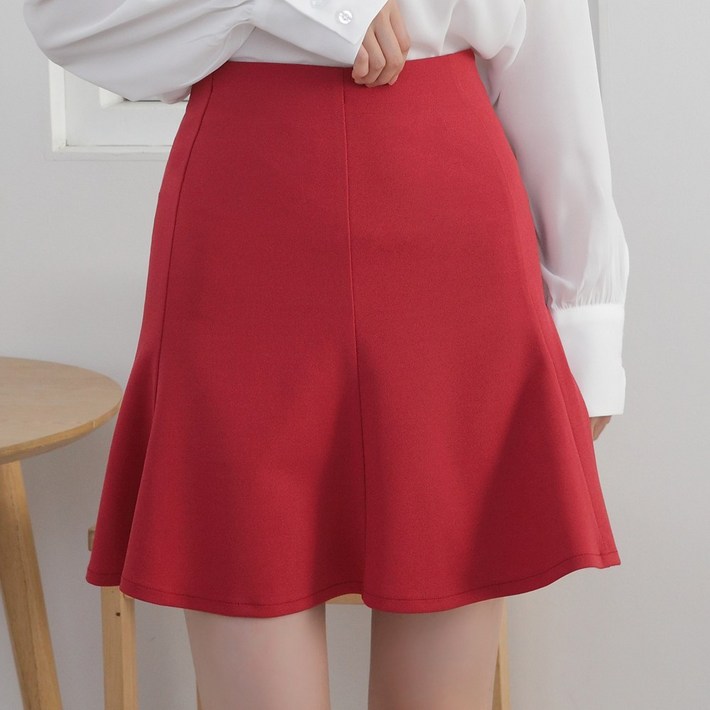 이푼아이 여름 플레어 미니 A라인 스판 스커트