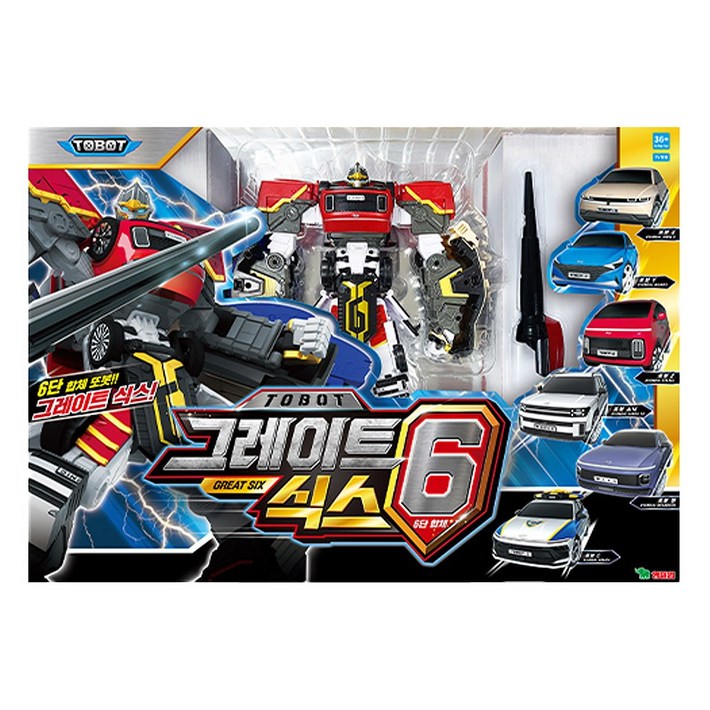 영실업 또봇 그레이트 식스 Y Z X 소닉 켄 C 6종 합체 변신로봇 장난감 세트