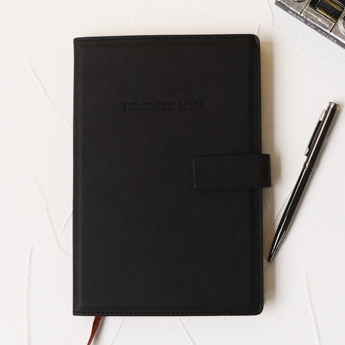 비오파파 회사 업무 용 가죽 A5 양장 다이어리 노트