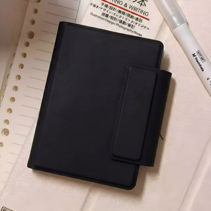 2026년 A7 미니 플래너 12월시작 초경량 다이어리 포켓 휴대용, 블랙